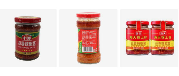 蒜蓉辣椒醬灌裝機(jī)包裝樣品展示