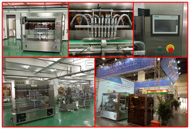 星火公司辣椒醬醬料灌裝機(jī)設(shè)備細(xì)節(jié)及辣椒醬灌裝生產(chǎn)線實(shí)拍