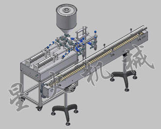 雙頭辣椒醬自動(dòng)灌裝機(jī)